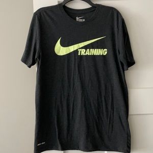 Dri-Fit Nike Black with Neon Swoosh Size M